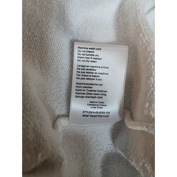 Anine Bing NWT Ramona Empowerment Sweatshirt Pullover Crew White Black Small - Picture 7 of 7